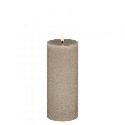 Uyuni stompkaars pillar candle sandstone 7,8 x 20,3 cm